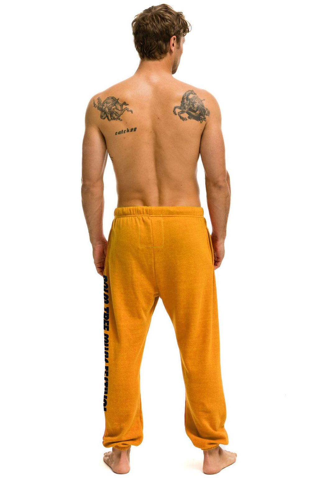 Classic PALM TREE FESTIVAL MONTECITO 2025 UNISEX SWEATPANTS - GOLD