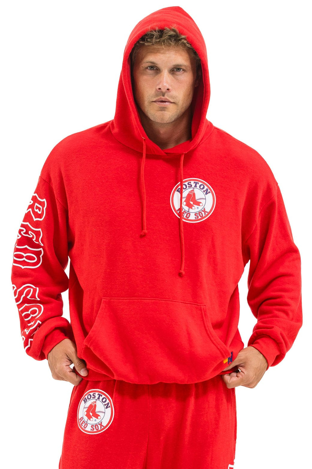 Classic RED SOX RELAXED PULLOVER HOODIE - RED