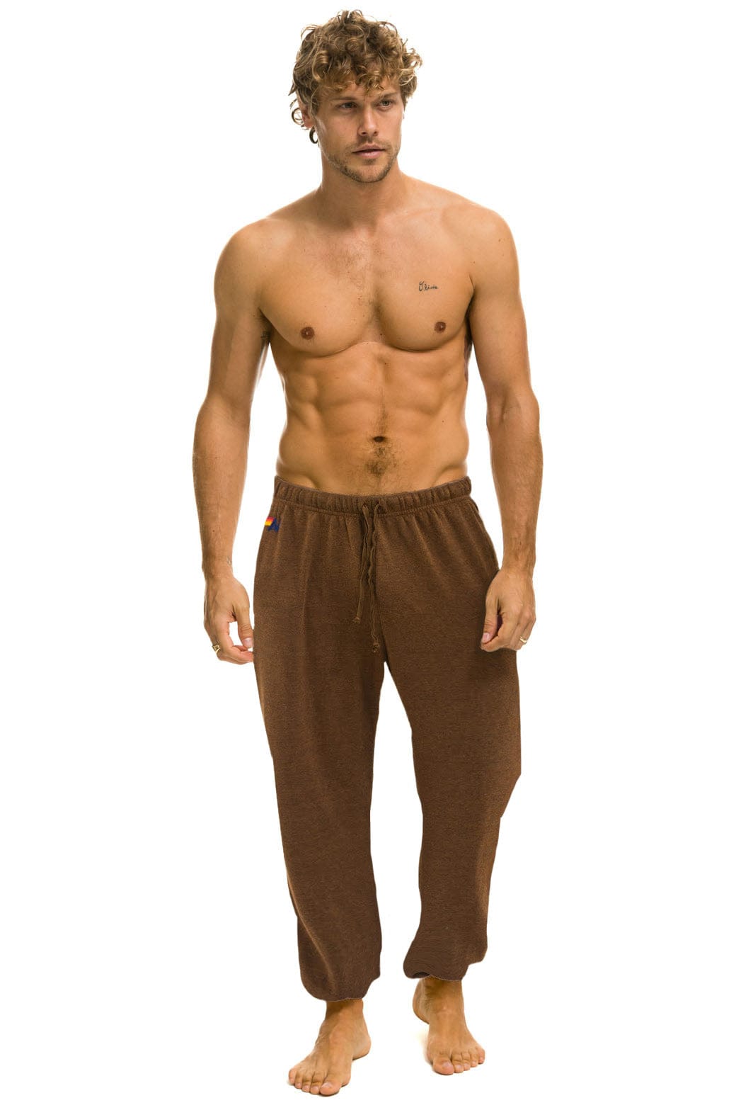 Classic 5 STRIPE SWEATPANTS - CHOCOLATE ESPRESSO