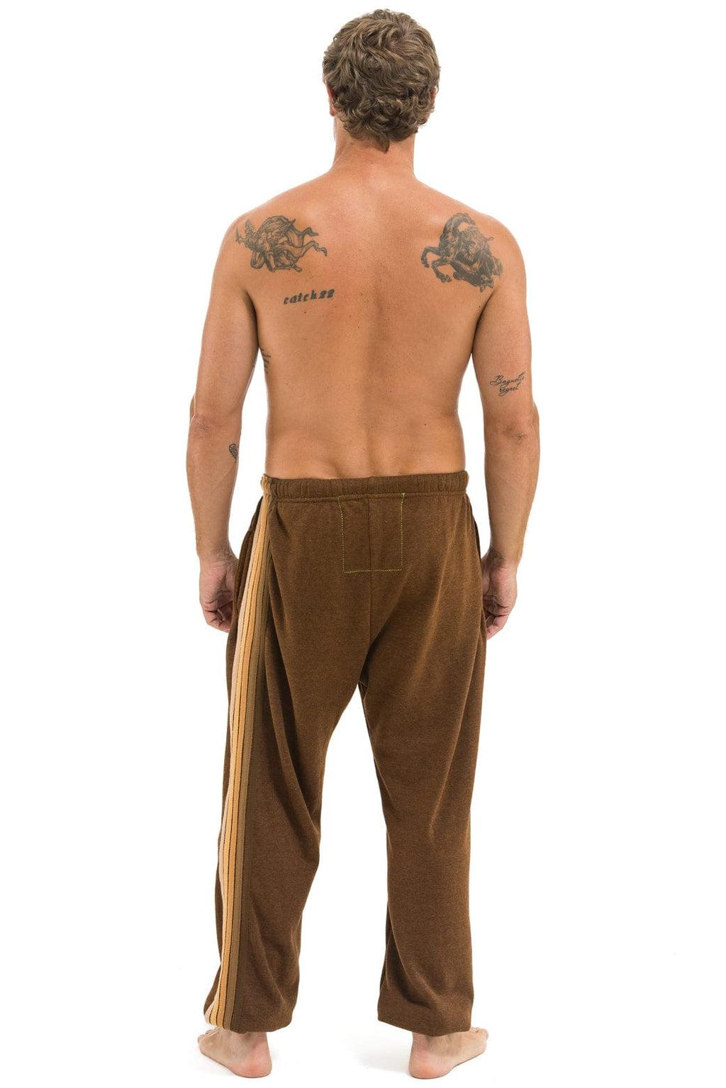 Classic 5 STRIPE SWEATPANTS - CHOCOLATE ESPRESSO