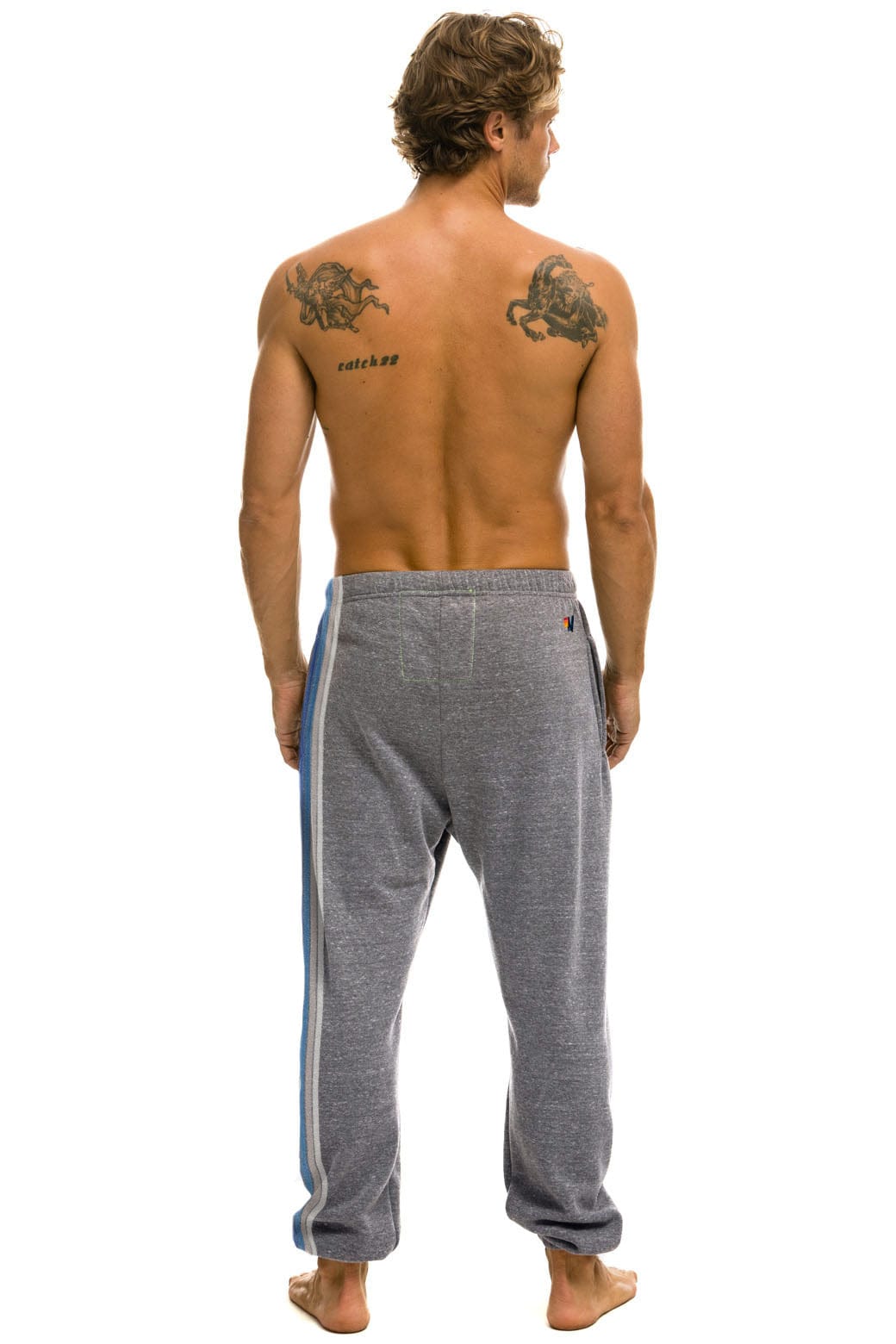 Classic TEXAS RANGERS 5 STRIPE UNISEX SWEATPANTS - HEATHER USA