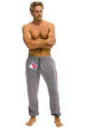 Classic TEXAS RANGERS 5 STRIPE UNISEX SWEATPANTS - HEATHER USA