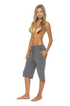 Classic AVIATOR NATION VENICE SWEATSHORTS - HEATHER GREY