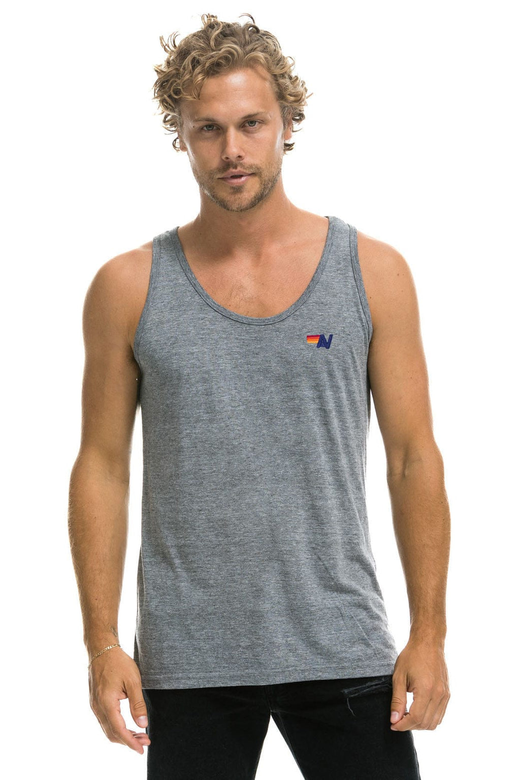 Classic MENS BASIC TANK - HEATHER GREY