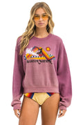 Classic SURF RACER RELAXED CREW SWEATSHIRT - FADED BERRY