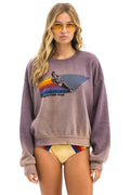 Classic WATER SKIER RELAXED CREW SWEATSHIRT - FADED MOCHA
