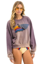 Classic WATER SKIER RELAXED CREW SWEATSHIRT - FADED MOCHA