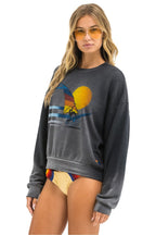 Classic WINDSURF JUMP RELAXED CREW SWEATSHIRT - FADED SMOKE
