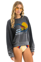 Classic WINDSURF JUMP RELAXED CREW SWEATSHIRT - FADED SMOKE