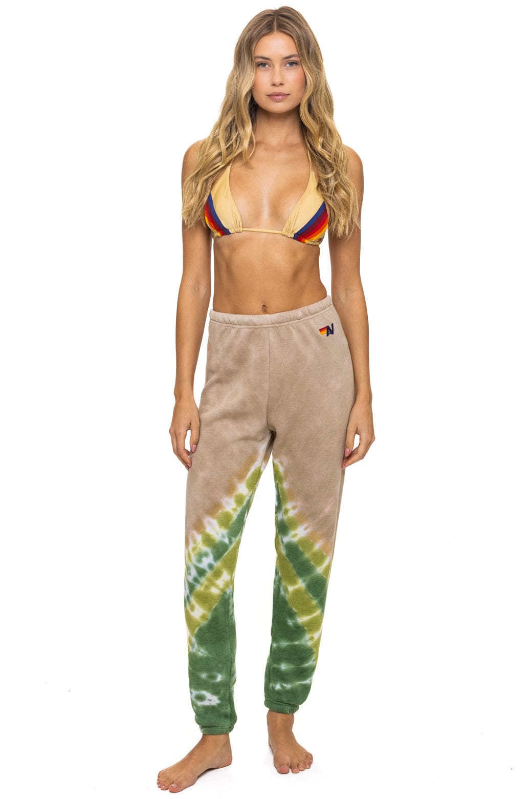 Classic HAND DYED V SWEATPANTS - TIE DYE SAND JUNGLE