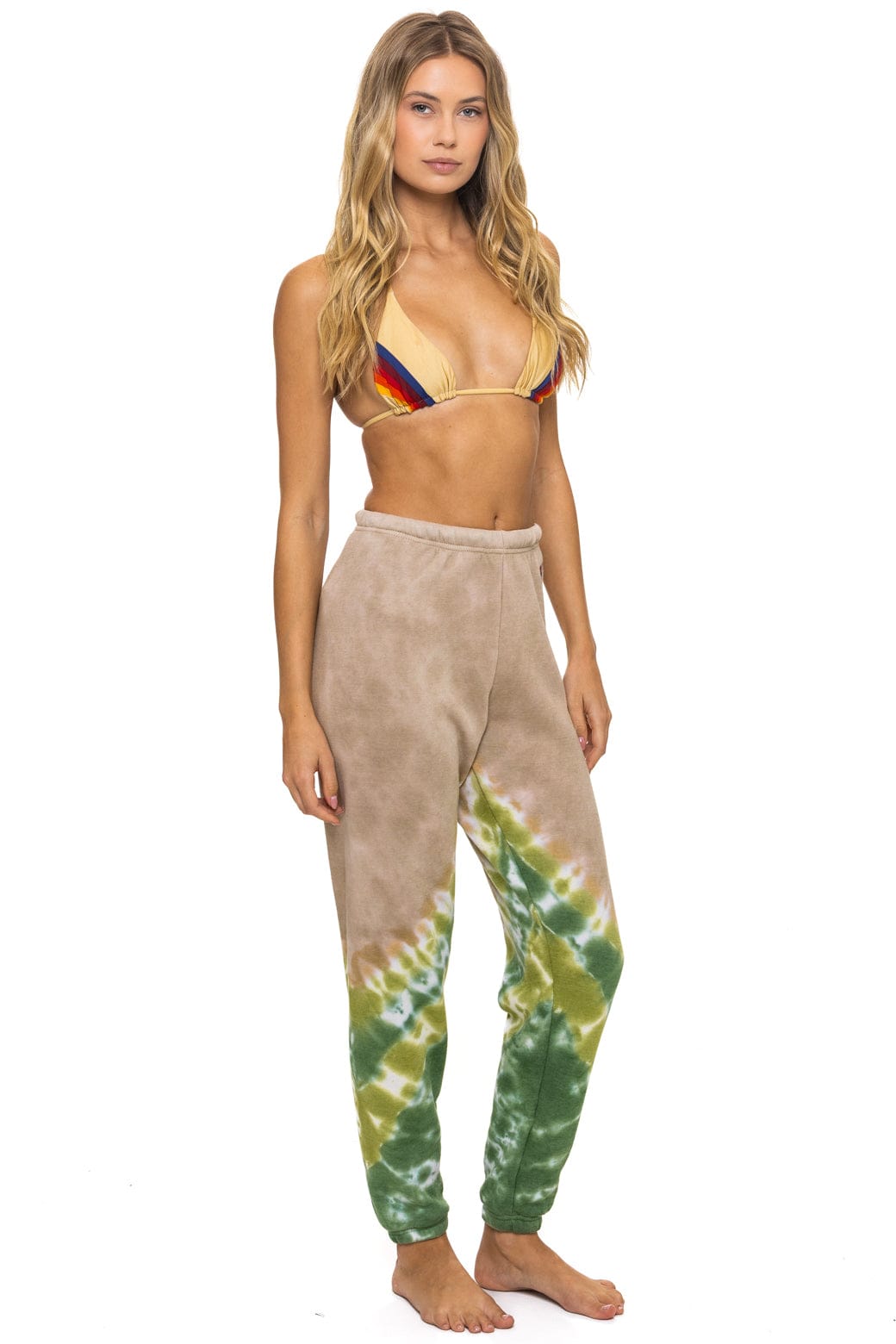 Classic HAND DYED V SWEATPANTS - TIE DYE SAND JUNGLE