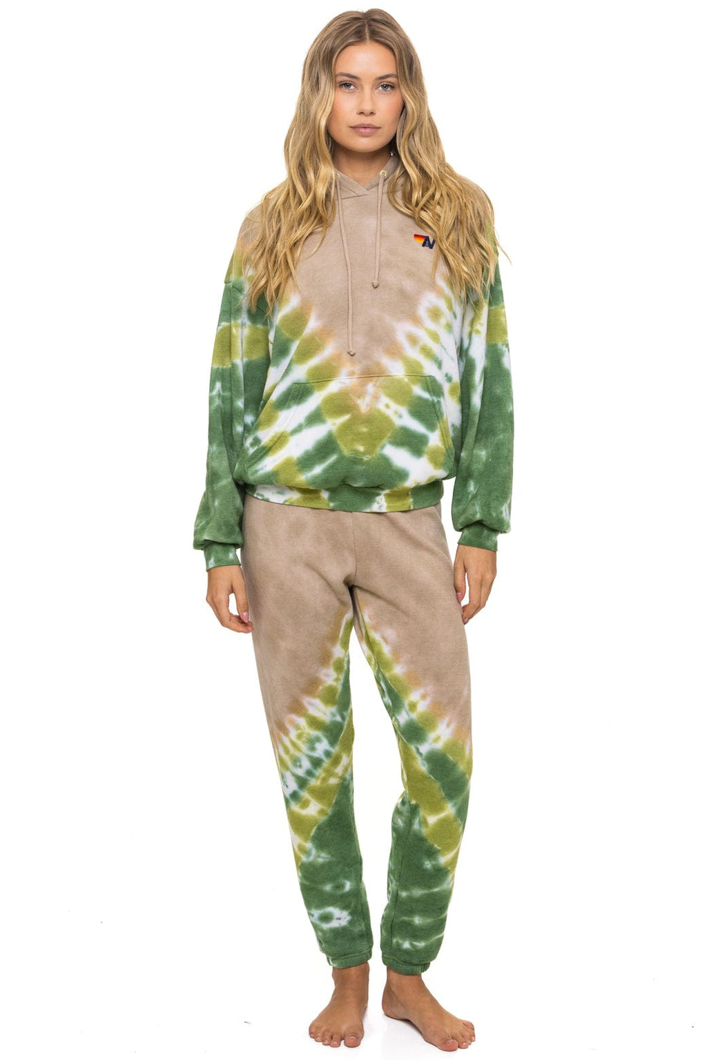 Classic HAND DYED V SWEATPANTS - TIE DYE SAND JUNGLE