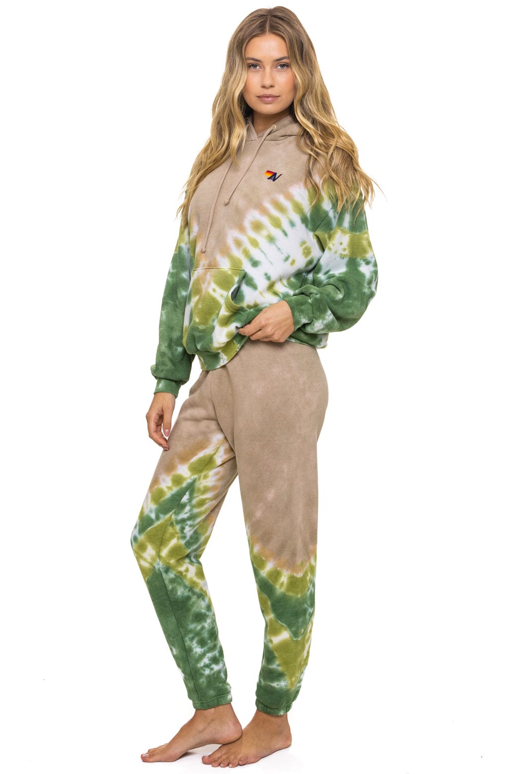 Classic HAND DYED V SWEATPANTS - TIE DYE SAND JUNGLE