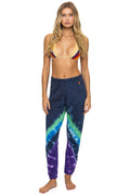 Classic HAND DYED V SWEATPANTS - TIE DYE MIDNIGHT PURPLE