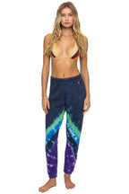 Classic HAND DYED V SWEATPANTS - TIE DYE MIDNIGHT PURPLE