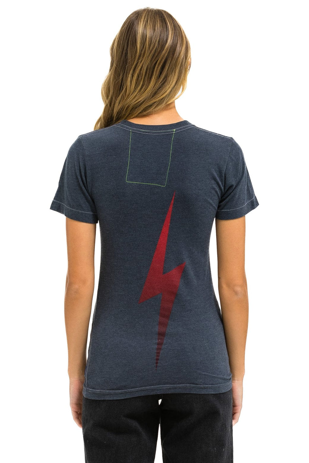 Classic UNIVERSITY OF OKLAHOMA BOLT CREW TEE SHIRT - CHARCOAL