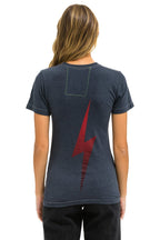 Classic UNIVERSITY OF OKLAHOMA BOLT CREW TEE SHIRT - CHARCOAL