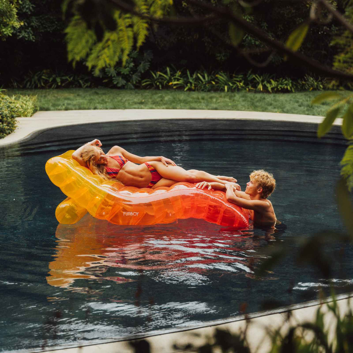 Classic FUNBOY X AVIATOR NATION TRICOLOR CHAISE LOUNGER