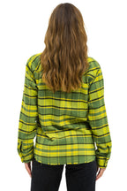 Classic PLAID FLANNEL WESTERN SHIRT - AVOCADO PLAID