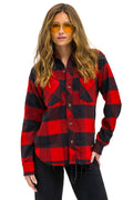 Classic PLAID FLANNEL WESTERN SHIRT - BUFFALO PLAID