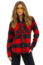 Classic PLAID FLANNEL LIGHT WEIGHT UNISEX WESTERN SHIRT - BUFFALO PLAID