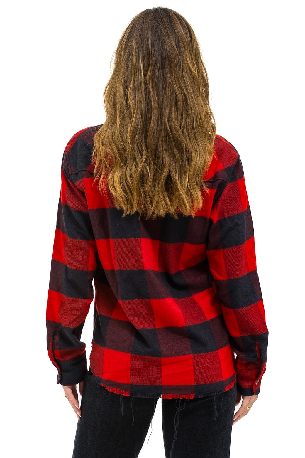 Classic PLAID FLANNEL LIGHT WEIGHT UNISEX WESTERN SHIRT - BUFFALO PLAID
