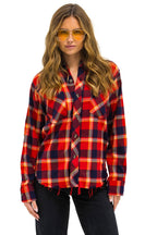 Classic PLAID FLANNEL WESTERN SHIRT - RUGBY PLAID