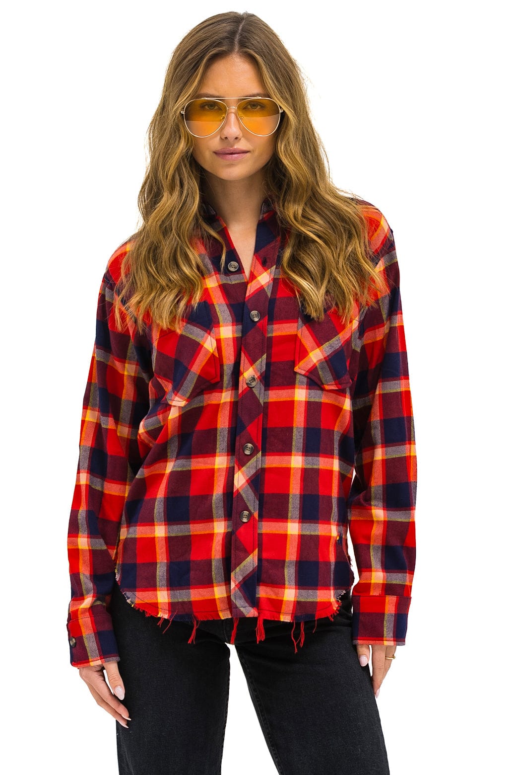 Classic PLAID FLANNEL WESTERN SHIRT - RUGBY PLAID