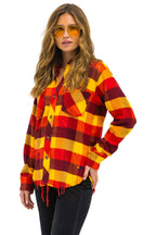 Classic PLAID FLANNEL LIGHT WEIGHT UNISEX WESTERN SHIRT - SURFY PLAID