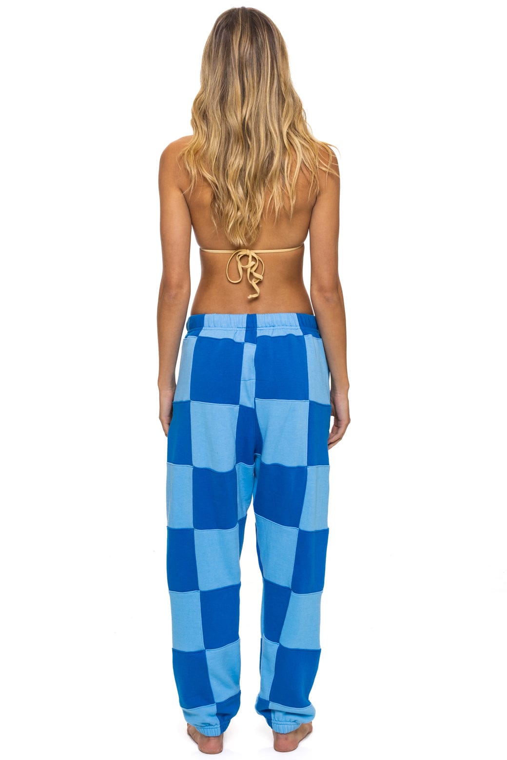 Classic CHECK QUILTED SWEATPANTS - SKY ADVENTURE BLUE