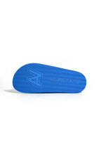 Classic AVIATOR NATION LOGO RAINBOW 4 STRIPE SLIDES - OCEAN BLUE