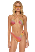 Classic SPARKLE ST TROPEZ BANDEAU HALTER BIKINI TOP - RAINBOW