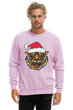 Classic SANTA TIGER SWEATSHIRT - MAUVE