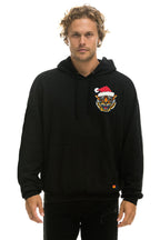 Classic SANTA TIGER RELAXED PULLOVER HOODIE - BLACK