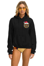 Classic SANTA TIGER RELAXED PULLOVER HOODIE - BLACK