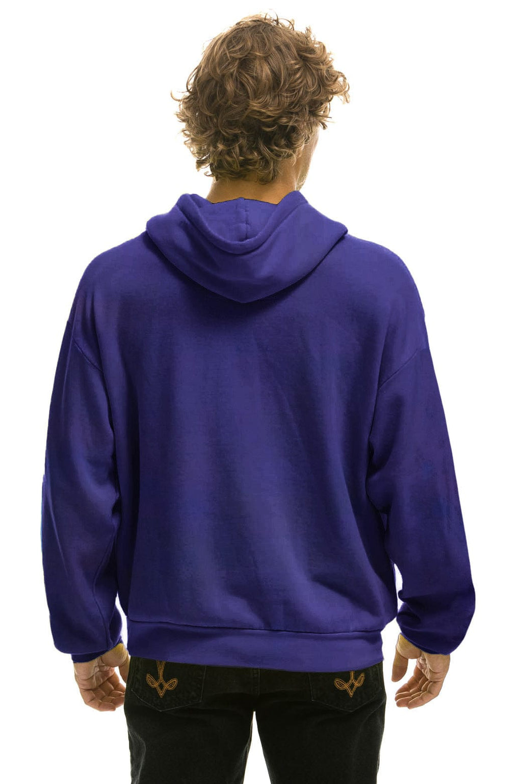 Classic SANTA TIGER RELAXED PULLOVER HOODIE - PURPLE