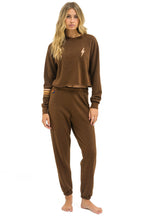Classic 5 STRIPE SWEATPANTS - CHOCOLATE ESPRESSO