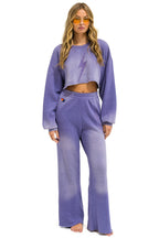 Classic BOLT STITCH WIDE LEG POCKET SWEATPANTS - FADED GRAPE