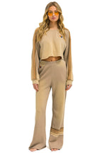 Classic RUGBY STITCH WIDE LEG POCKET SWEATPANTS - FADED TAN