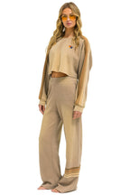 Classic RUGBY STITCH WIDE LEG POCKET SWEATPANTS - FADED TAN