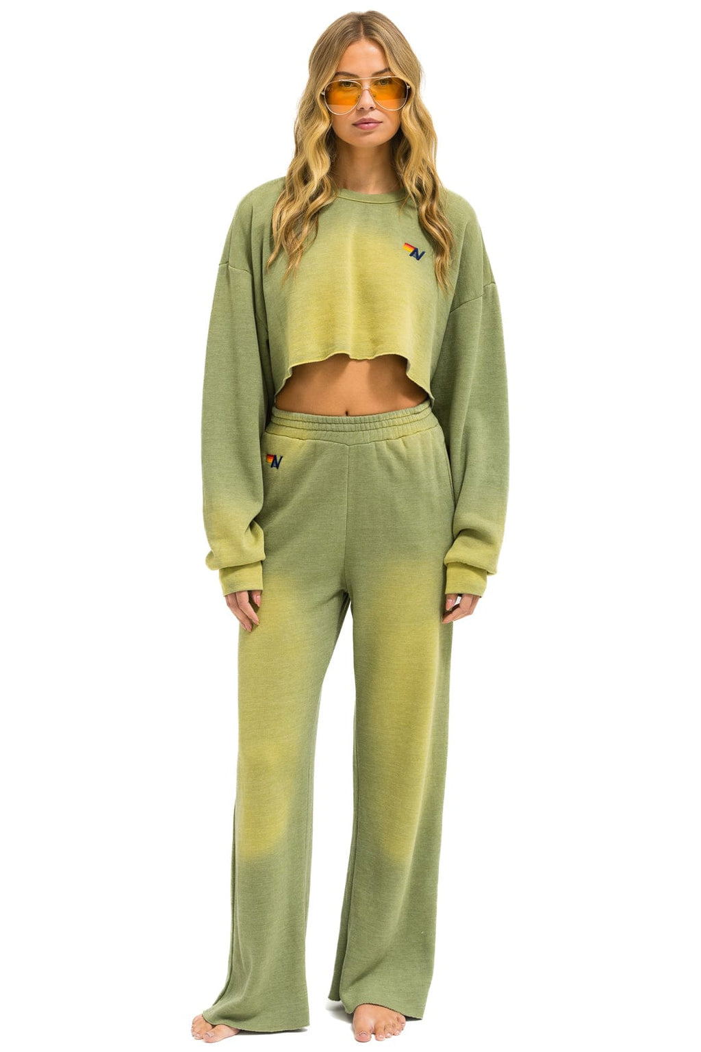 Classic ESSENTIAL WIDE LEG POCKET SWEATPANTS - FADED ARMY