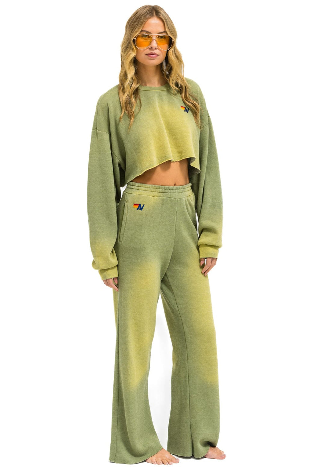 Classic ESSENTIAL WIDE LEG POCKET SWEATPANTS - FADED ARMY
