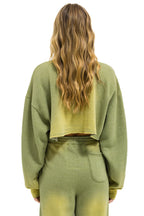 Classic ESSENTIAL CROPPED CREW SWEATSHIRT RELAXED - FADED ARMY