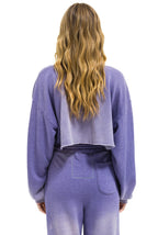 Classic ESSENTIAL CROPPED CREW SWEATSHIRT RELAXED - FADED GRAPE