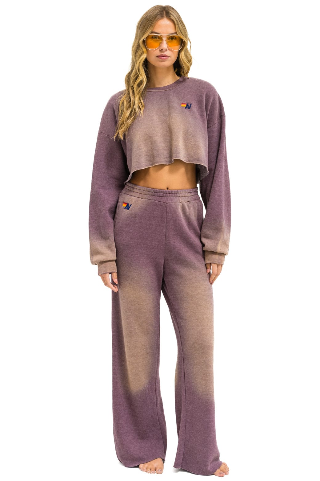 Classic ESSENTIAL WIDE LEG POCKET SWEATPANTS - FADED MOCHA