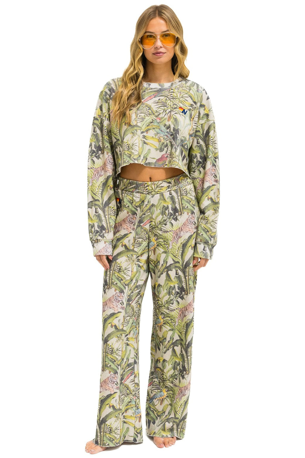 Classic JUNGLE WIDE LEG POCKET SWEATPANTS - SAND