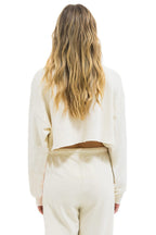 Classic LOCALS ONLY CROPPED CREW SWEATSHIRT RELAXED - VINTAGE WHITE