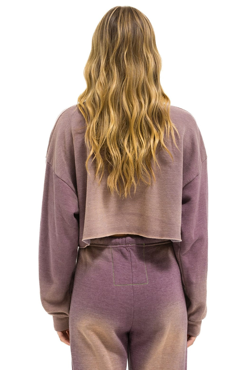 Classic VINTAGE LOGO CROPPED CREW SWEATSHIRT RELAXED - FADED MOCHA