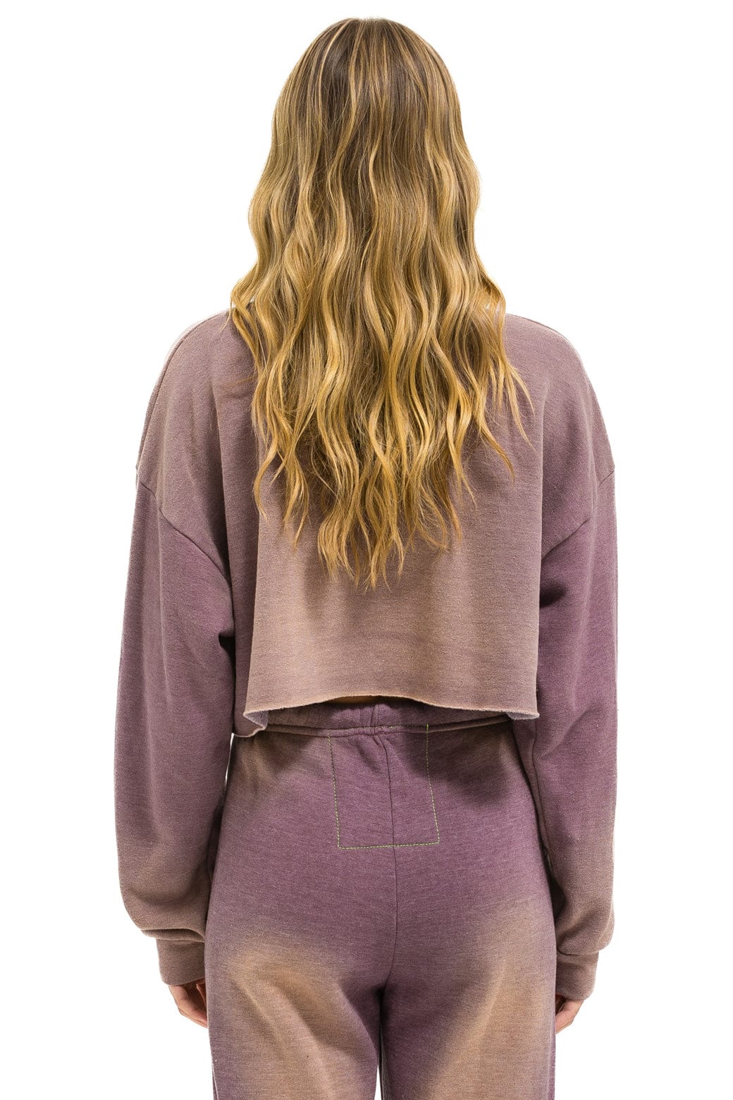 Classic VINTAGE LOGO CROPPED CREW SWEATSHIRT RELAXED - FADED MOCHA