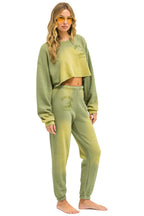 Classic VENICE SURFER CROPPED CREW SWEATSHIRT RELAXED - FADED ARMY